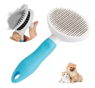Cepillo Peine Para Perros Gatos Con Expulsor Pelos Limpieza