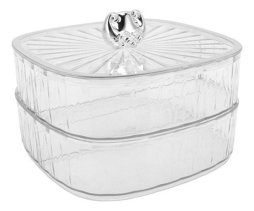 Candy Tray Snack, 2 Capas, Divididas, De Plástico Transparen