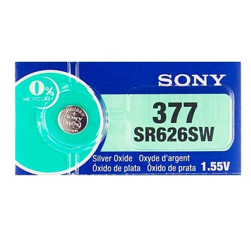 Sony 377 (sr626sw) 155 V De Oxido De Plata 0% Hg Sin Mercuri