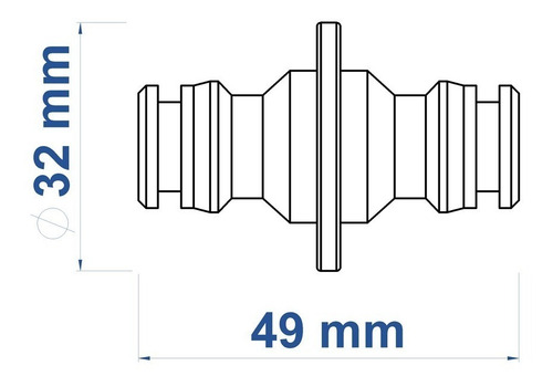 Imagen 3 de 6 de Conector Para Acople Rápido Tramontina Riego Jardin