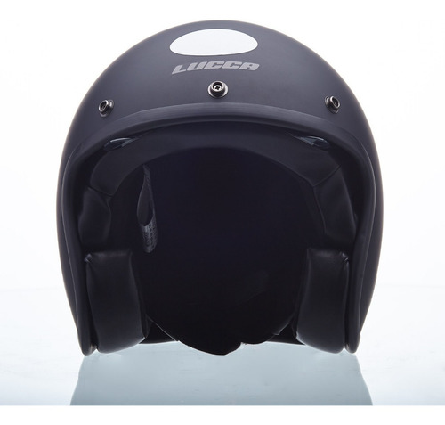 Capacete Lucca Custom Old School Matt Black - Full