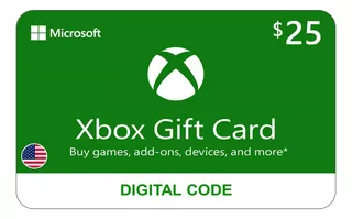 Xbox Live Gift Card $25 Eeuu (código Digital)