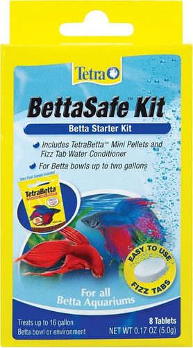 Tetra Bettasafe Kit X 8 Tabletas Acondicionador Peces Betta 