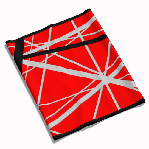 Mascara Van Halen Red Stripes Lenço Bandana Proteção Rock 01
