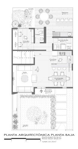 Planos Ejecutivos Casa Habitación 132 M2 De Construcción