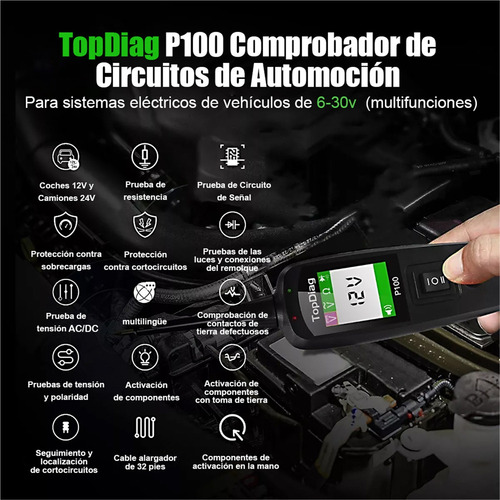 Probador De Circuito Sonda De Potencia Diagnostic Automotive