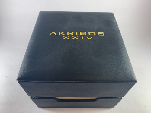 Reloj Akribos Xxiv Ak813 Yellow Gold Exclusivo Swiss Made