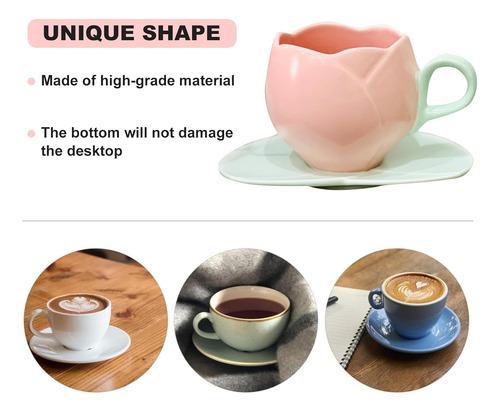 Taza De Tulipan, Hermosa Taza En Forma De Tulipan, Taza De