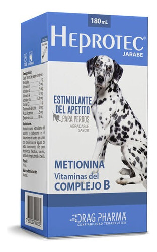Heprotec Jarabe Estimulante Del Apetito Perros Frasco 180 Ml