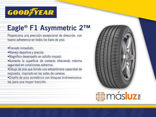 Kit 2 Llantas 245/40r20 99y Eagle F1 Asymmetric 2 Run Flat