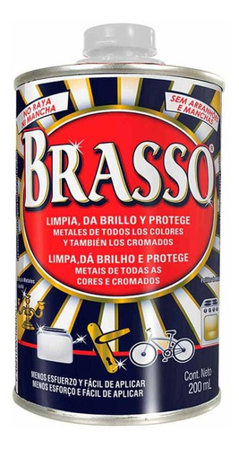 Limpiador De Metales En Pasta Brasso Pulidor 200ml