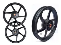 Comprar Par Rodas Liga Leve Modelo 6 Palitos  Honda Fan 125 2011 Rolamentos Freio A Tambor 2 Rodas Uso Câmara De Ar E Rodas