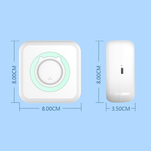 Impresora Térmica Bluetooth Pequeña + 10 Rollos De Papel
