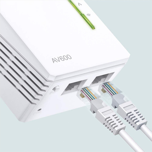 Imagen 5 de 7 de Adaptador Powerline Av600 Wifi 300mbps, Tp-link Tl-wpa4220