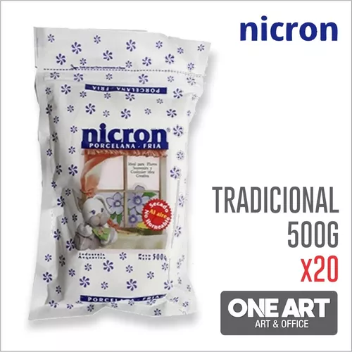 Porcelana fría Nicron Tradicional 500grs - Artística Córdoba