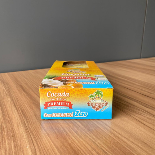 Cocada Com Maracujá Zero Açúcar Sabores Do Côco 15 Unidades