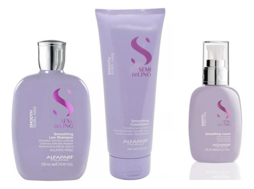 Shampoo + Mascarilla + Crema Alisadora Alfaparf Smoothing