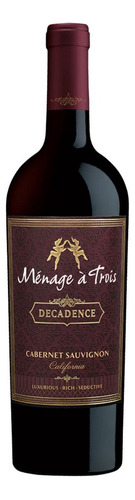 Ménage À Trois Decadence Cabernet Sauvignon 750 Ml