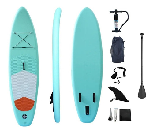 Imagen 1 de 4 de Tabla Stand Up Paddle Surf + Remo Inflador Bolso Ht10 Crazy