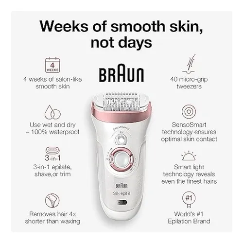 Depiladora Sensosmart Braun Silk-épil 9 9/890,