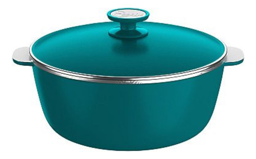 Cacerola Essen 6.1l 28cm Modelo Contemporáneo Capri Verde