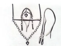 Comprar  Conjunto Peitoral Com Cabeçada + Rédea 4 Argola,barato