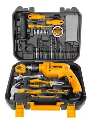 Kit Taladro Percutor 680w + Herramientas - 115 Piezas Ingco