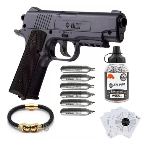 Crosman .177 Pistola 1911 Co2 1500 Bbs Postas Balines 