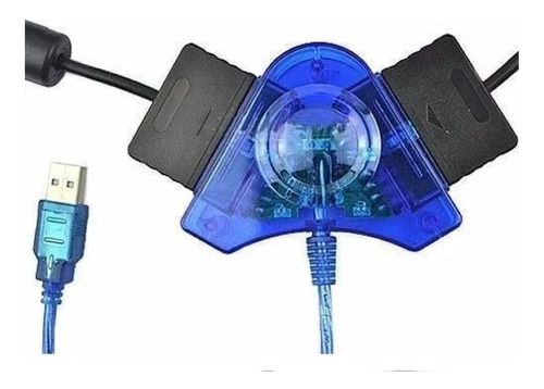 Imagem 2 de 4 de Adaptador Usb Duplo Controles Ps2 E Ps1 Ligue No Pc E Ps3