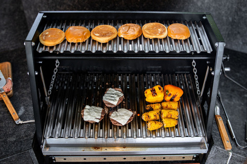 Hobby Grill Asador De Carbón Tango Ii Elite Empotrable Color Negro