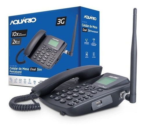 Imagem 1 de 5 de Telefone Celular Rural Aquário 3g 2 Chip Voz Dados 42s Desbl