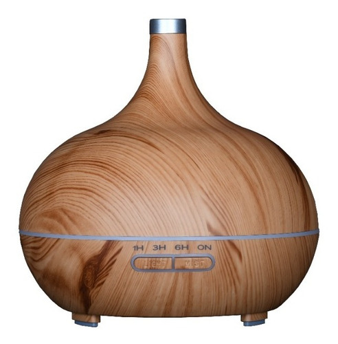 Humidificador Aromaterapia Difusor De Aceites 400ml Color Madera Claro