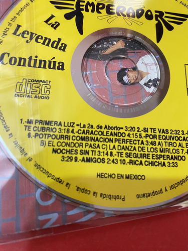Grupo Emperador - La Leyenda Continua - Sin Caja - Cd Disco (Usado)