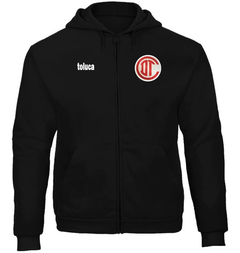 Sudadera Cierre Toluca Fc Diablos Rojos (no Oficial) Mod. 01