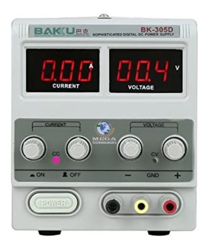 Fuente De Poder Regulable Baku 305d 30v 5a Ajustable