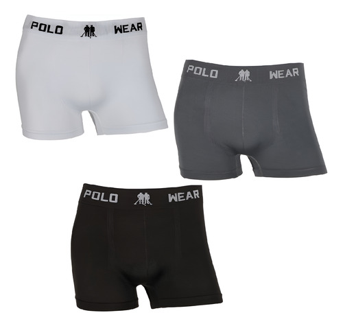 Kit 6 Cuecas Boxer Polo Wear Original Microfibra Sem Costura