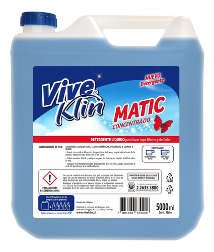 Detergente Liquido Matic 5000 Ml