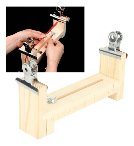 Plantilla De Pulsera De Madera Con Clips De Metal Ajustables