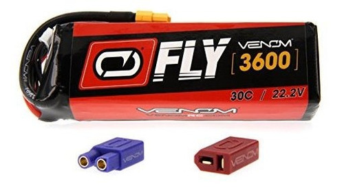 Venom Fly 30c 6s 3600mah 22.2v Lipo Bateria Con Uni 2.0 Plu