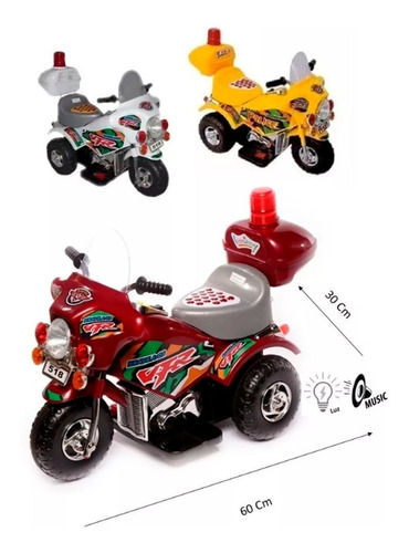 Moto Electrico Bateria 6 Volt Dencar 7204 Babymovil