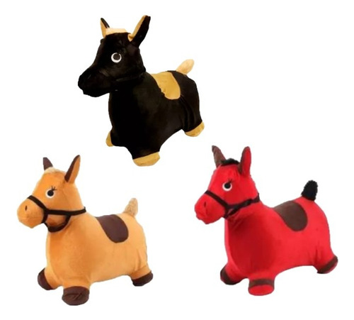 Pony Caballo Grande Juguete Peluche Para Niños Blanditos