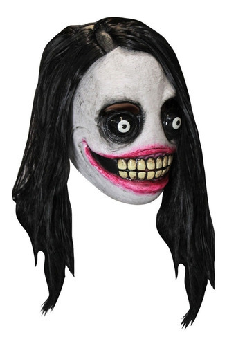 Máscara De Creepypasta J. The Killer Jr. Halloween Color Blanco