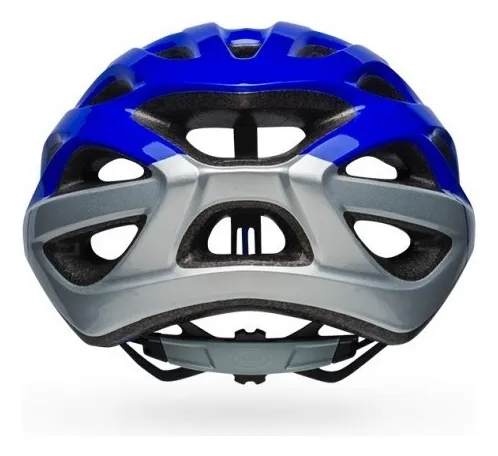 Casco de ciclismo Bike Bell Draft azul oscuro con plata, talla G