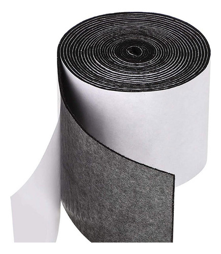 3x Cinta De Fieltro Autoadhesiva Rollo Protector De Negro