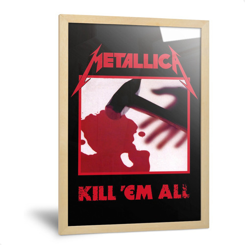 Cuadros Metallica Kill Em All Láminas Carteles Rock 35x50cm