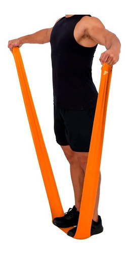Imagem 2 de 4 de Faixa Elástica De Ginástica Pilates Fisioterapia Suave Leve