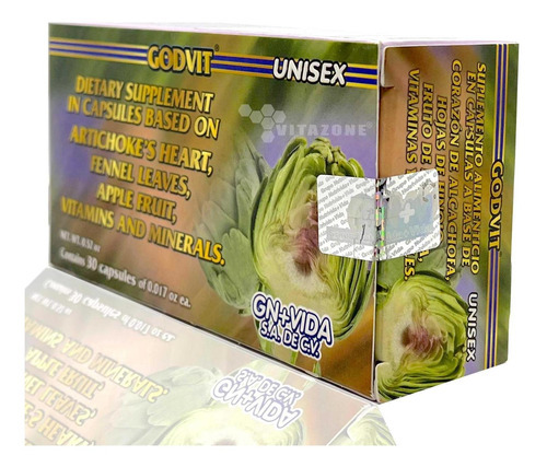 Imagen 4 de 4 de Alcachofa 30 Cápsulas Hinojo Manzana Godvit