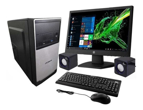 Imagen 1 de 2 de Computadora Pc Box Amd E1 6010 + Monitor