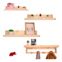Comprar 1 Perchero Pared Repisa 3 Estantes Cuadros 40\u002F60\u002F80 Nórdico 