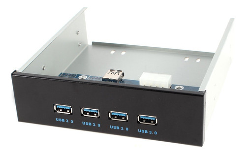 Qtqgoitem 4 Puerto Usb 3.0 Panel Frontal Bahia Disquete Hub